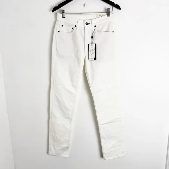 NWT Rag & Bone Fit 2 Slim Fit Jeans in Optic White Size 29